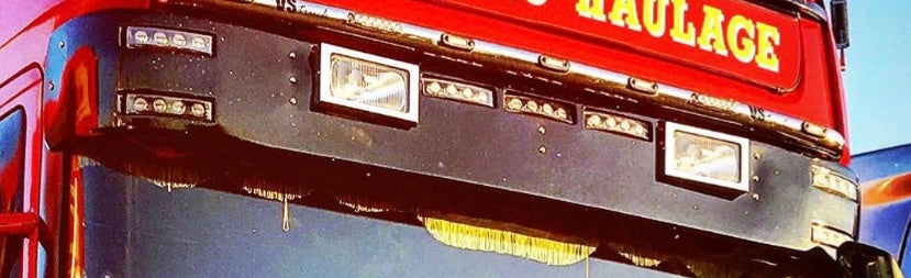 Scania Streamline Sunvisor 7 LED Cutout 2 Spotlights