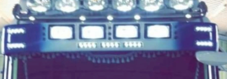 Scania 4 & R Series Sun-Visor ( 4 Spot 7 LED)